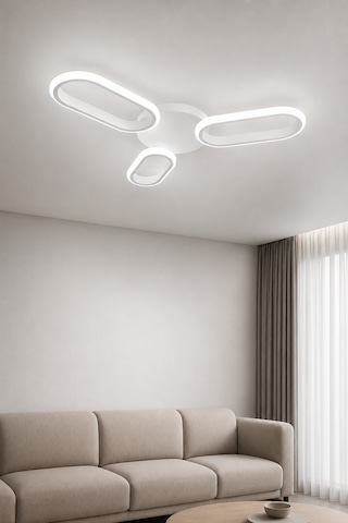 Hilton 3'lü Led Plafonyer Avize Beyaz Işık