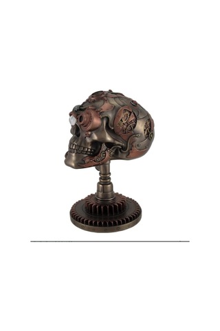 Veronese Design Bronz/bakır Hazır Steampunk Kafatası Heykeli