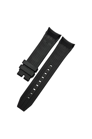Tissot Seastar T120417 Uyumlu Siyah Silikon Saat Kordonu