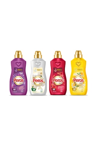 Peros Soft 1440 Ml Konsantre Yumşatıcı 4 Lü Karma Paket 4'lü Set