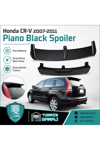 Honda Cr-v 2007-2011 Piano Black Spoiler