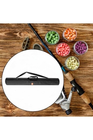 Pazly Balıkçı Çubuk Torba Tuval Erkekler İçin Siyah Spor Çanta