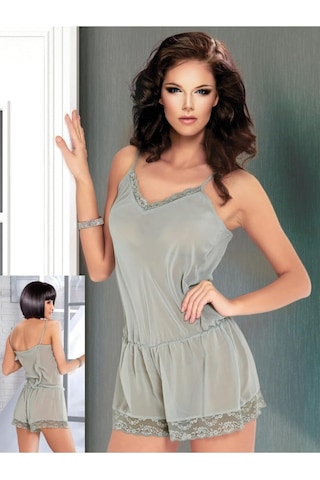 Şifon Tulum Bayan,mint Yeşili L/xl Açık Mavi - Siyah