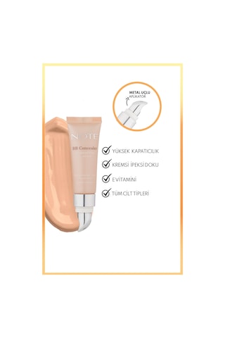 Note Cosmetique Bb Concealer Spf 15 Yoğun Kapatıcı Metal Başlıklı Göz Altı Kapatıcısı - 03 Orta Koyu