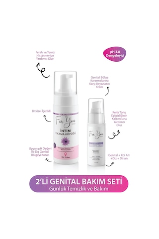 Günlük Yıkama Genital Bölge Temizleyici Köpük & Genital Beyazlatıcı Krem 50 Ml 12882714