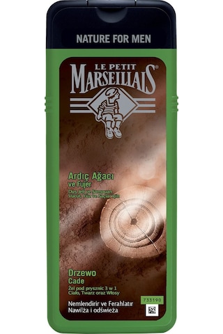 Le Petit Marseillais Men Ardıç Ağacı ve Füjer Duş Jeli 400 ml x2