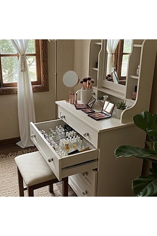 Modüler Organizer Set Takı Aksesuar Düzenleyici Çekmece İçi Makyaj Organizer Kristal 12'li Açık Kahverengi