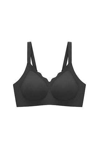 Cottonhill Seamless Bra - Smooth Siyah Lazer Kesim Balensiz Ayarlanabilir Askılı Dikişsiz Kadın Sütyen