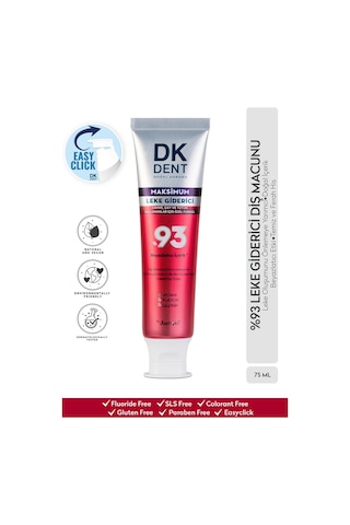 Dkdent %93 Beyazlatıcı Maksimum Leke Giderici Diş Macunu 75 Ml