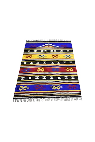 Zehra Abla Halı Yeni El Dokuma Otantik Manastır Namazlık Seccade Yün Kilim 6977 Çok Renkli