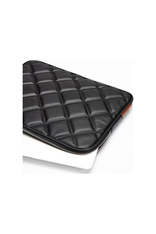 Macbook Neo Air Pro 13 & 14 İnç Uyumlu Kapitone Laptop Kılıfı Siyah Siyah