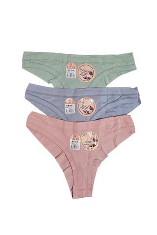 Kota 5104 Biye Detaylı 3 Lü String Modal Bayan Bikini Karışık/çok Renk