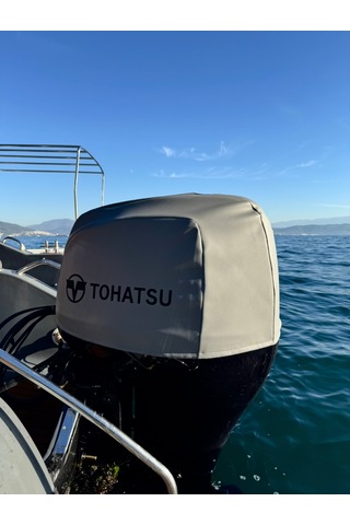 Tekne Motor Kılıfı Dıştan Takma Marin Deri Tohatsu 150 Hp