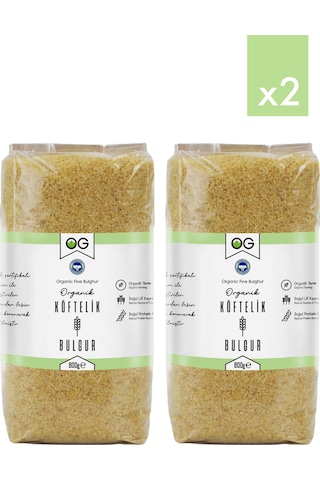 2 Li Organik Köftelik Bulgur 800 Gr