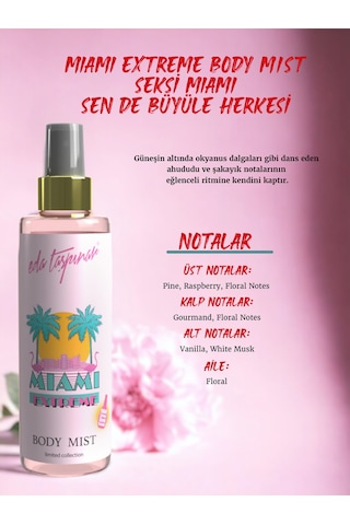 Eda Taşpınar Miami Extreme Vücut Spreyi 200 ML