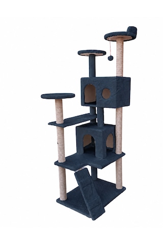 Missidea Nr-0063 Kule Kedi Evi Tırmalama Antrasit