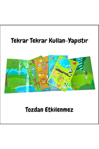 Tekrar Tekrar Kullanılabilen Sticker Seti Space