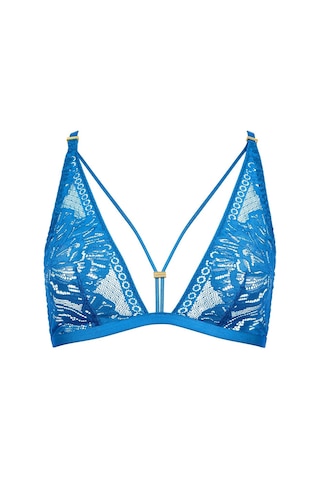 Aubade Love Soul Triangel Bralette, Bügelsiz, Dantelli Tasarım Mavi