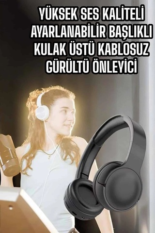 Mey Najmaddin Kulak Üstü Kablosuz Bluetooth Kulaklık Gürültü Önleyici Uzun Şarj Süreli Najmaddin