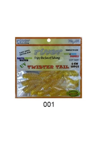 River Twister Tail 6 Cm 10pcs Silikon Yem