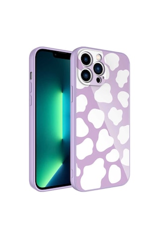 Apple Uyumlu iPhone 12 Pro Max Kılıf Kamera Korumalı Desenli Sert Silikon Zore Epoksi Kapak NO6