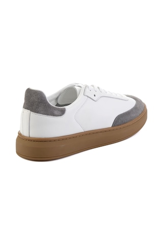 Gri Hakiki Deri Erkek Sneaker E01442421502 Gri