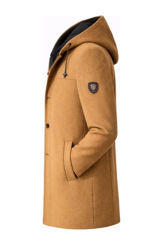 Classics Men Claassics Men Erkek Regular Fit Kaşe Kaban Ceket - 7530 HARDAL