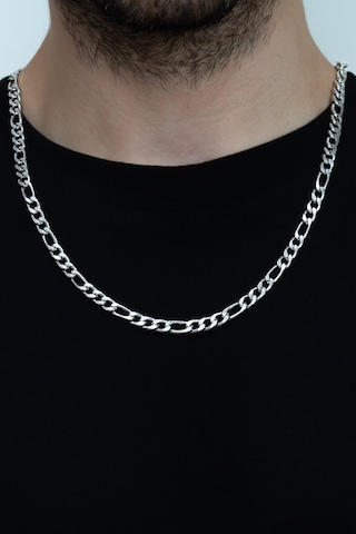 Figaro Çelik Zincir Erkek Kolye 55 6Mm Ack06 (31175663) Beyaz