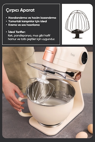 Fressi Allegro FR-SM2503 1500 W 5 lt Hamur Yoğurma Makinesi