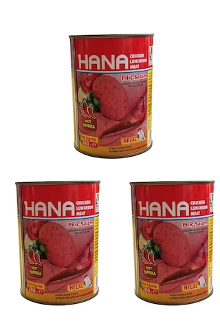 Hana Acılı Piliç Salam 380 Gr X3 Adet