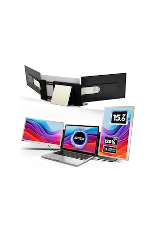 Kefeya S6 15.6'' Fhd Ips Taşınabilir Üçlü Laptop Monitör Hdmı Usb-c