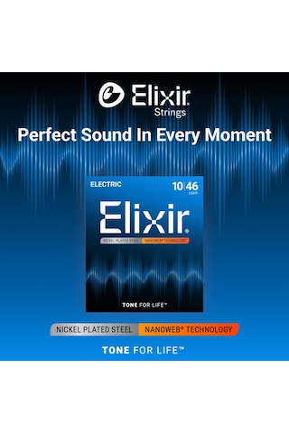 Elixir 010-046 Nanoweb Elektro Gitar Teli 12052