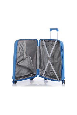 Mçs 3lü Set Kırılmaz Silikon Seyahat Valizi Bavulu V305 Saks Mavi Saks Mavi