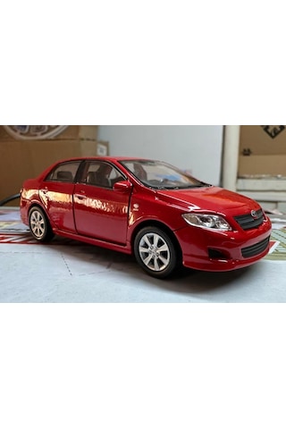 Oyuncak Metal Model Araba 1/36 Çek Bırak 2009 Toyota Corolla Kırmızı