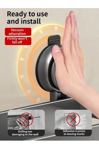 Maoyaya Çok Renkli Hiçbir Matkap Vantuz Emme Banyo Rafı Banyo Rafı Tuvalet Alanı Çok Renkli