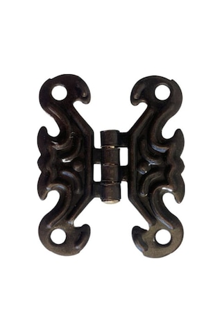 Kelebek Bronz Tavla Menteşesi Mobilya Kutu Menteşesi 4 Adet Bronz En:3cm Boy:2cm