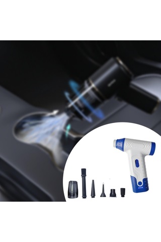 Suntek Araba Vakumu Ve Üfleyici 52m/s Ayarlanabilir Mavi