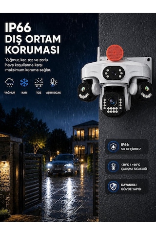 O-kam Ok-243premiumw 4 Lens Wifi Ptz Camera