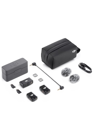 DJI Mic 2 (2 TX + 1 RX) Kablosuz Mikrofon Kiti (DJI Türkiye Garantili)
