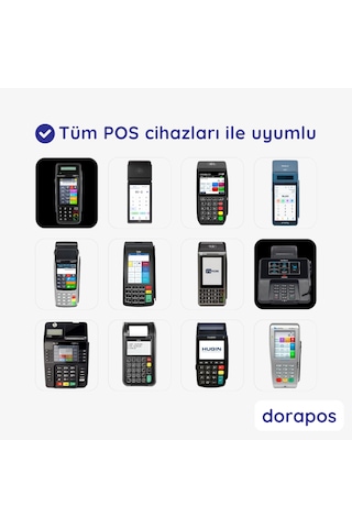 Dorapos 56mm X 14m Termal Rulo 100 Lü Paket Yazar Kasa Pos Kağıdı