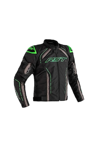 Rst S1 Mevsimlik Motosiklet Ceketi Siyah Neon Yeşil