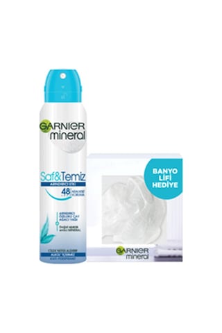 Garnier Mineral Etki Sprey Deodorant 150 ML + Banyo Lifi