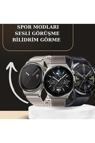 Aynalı Bluetooth Kulaklık Yeni Nesil Akıllı Saat Titreşimli Nabız Ölçer Spor Modları