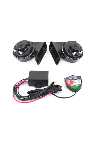 Honmex 12v 10 Sesli Abs Otomobil Salyangoz Klipsi - 125-130db Yüksek Ses, Araç Motosiklet Uyumlu, Kolay Kurulum Kontrol Seti