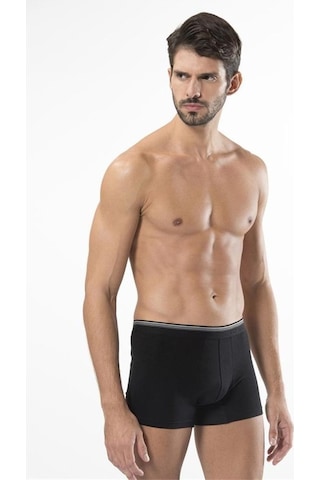 Türen 126 Likralı Boxer Ikili Paket-Sıyah - L