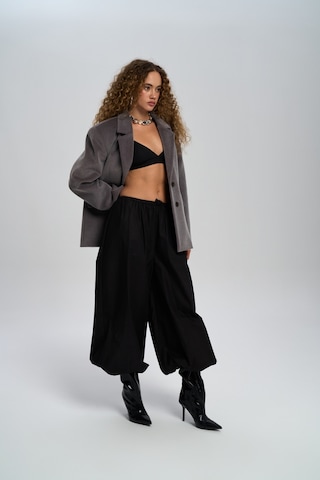 Mai Studios Co. Kaela Bel Oturmalı Gri Blazer Gri