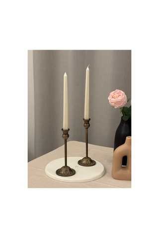 Rustik Model Eskitme Gold 2'li Şamdan & Mumluk Seti Altın - 805784881 Altın Rustik Model Eskitme Gold 2'li Şamdan & Mumluk Seti Altın - 805784881 Altın