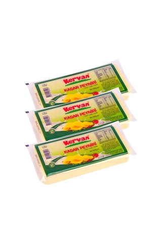 Kervan Kaşar Peyniri 600 Gr X 3 Adet
