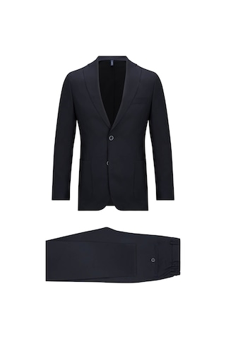 Hatemoğlu Lacivert Slim Fit Mono Yaka Casual Takım Elbise 2963530 Lacivert