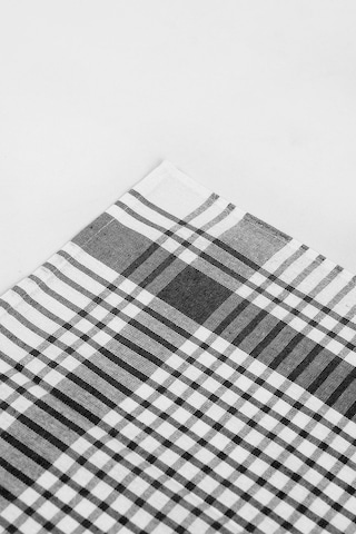 Pamuklu Siyah Renkli Pöti Kareli 4'lü Kurulama Bezi, Beslenme Örtüsü, Servis Peçetesi